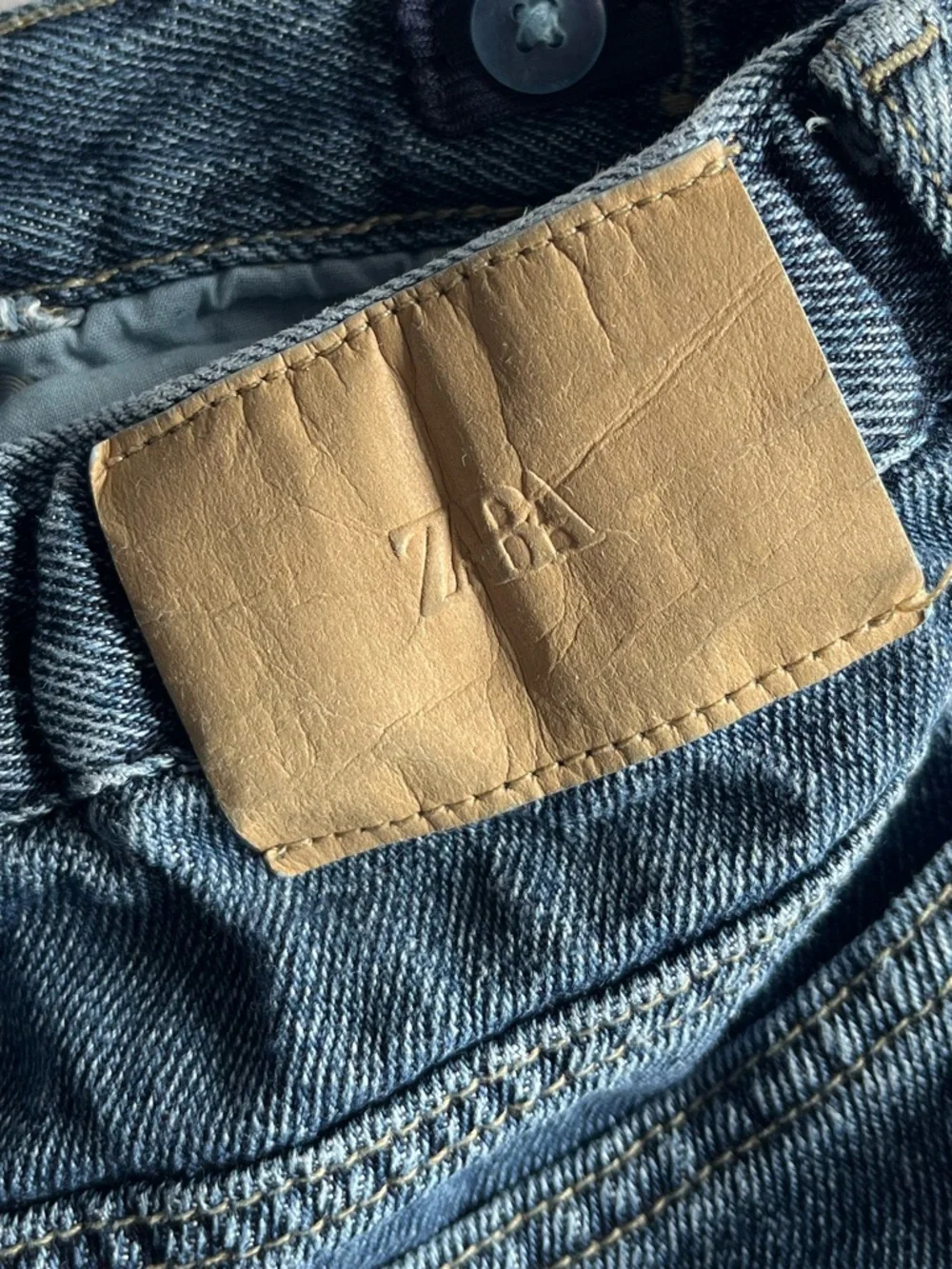 Zara Kids Wide Leg Jeans Blue Denim Baggy High Waist 11-12 Years Gorpcore Retro - Picture 8 of 16